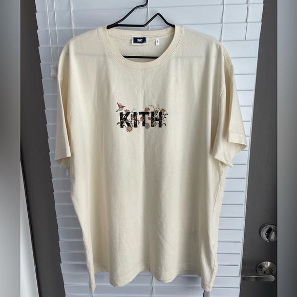 Kith Jacobean Logo Vintage Tee - Sandrift - Picture 2 of 4